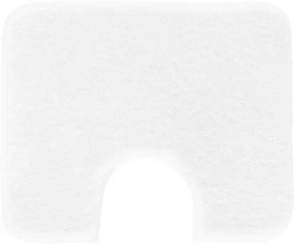Badematte >MELANGE< in weiss, 100% Polyacryl ULTRASOFT - 60x50x2,7cm (LxBxH)