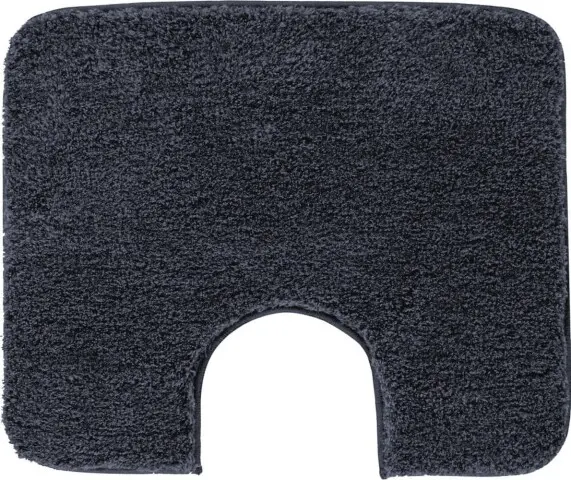 Badematte >MELANGE< in granit, 100% Polyacryl ULTRASOFT - 60x50x2,7cm (LxBxH)