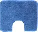 Badematte >MELANGE< in jeansblau, 100% Polyacryl ULTRASOFT - 60x50x2,7cm (LxBxH)