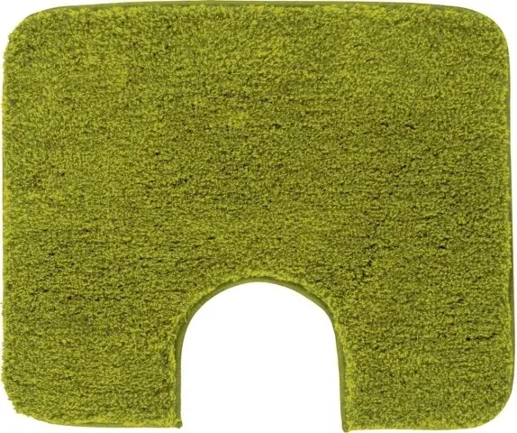 Badematte >MELANGE< in kiwigrün, 100% Polyacryl ULTRASOFT - 60x50x2,7cm (LxBxH)