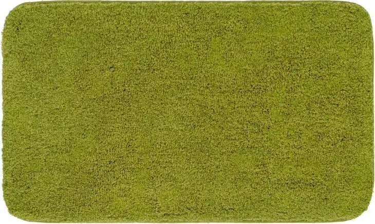 Badematte >MELANGE< in kiwigrün, 100% Polyacryl ULTRASOFT - 80x50x2,7cm (LxBxH)