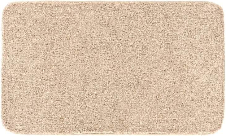 Badematte >MELANGE< in beige, 100% Polyacryl ULTRASOFT - 80x50x2,7cm (LxBxH)