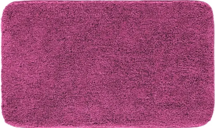 Badematte >MELANGE< in beere, 100% Polyacryl ULTRASOFT - 80x50x2,7cm (LxBxH)