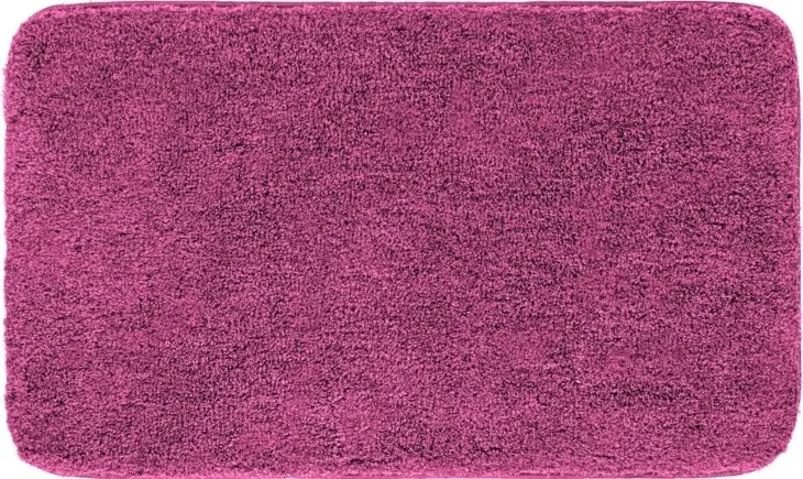 Badematte >MELANGE< in beere, 100% Polyacryl ULTRASOFT - 100x60x2,7cm (LxBxH)