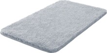 Badematte >MELANGE< in silber, 100% Polyacryl ULTRASOFT - 100x60x2,7cm (LxBxH)