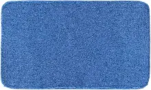 Badematte >MELANGE< in jeansblau, 100% Polyacryl...