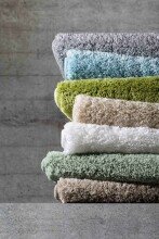 Badematte >MELANGE< in kiwigrün, 100% Polyacryl ULTRASOFT - 100x60x2,7cm (LxBxH)
