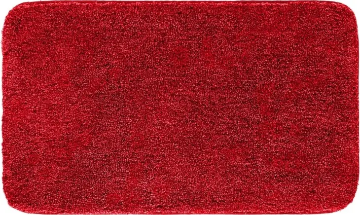Badematte >MELANGE< in rubin, 100% Polyacryl ULTRASOFT - 120x70x2,7cm (LxBxH)
