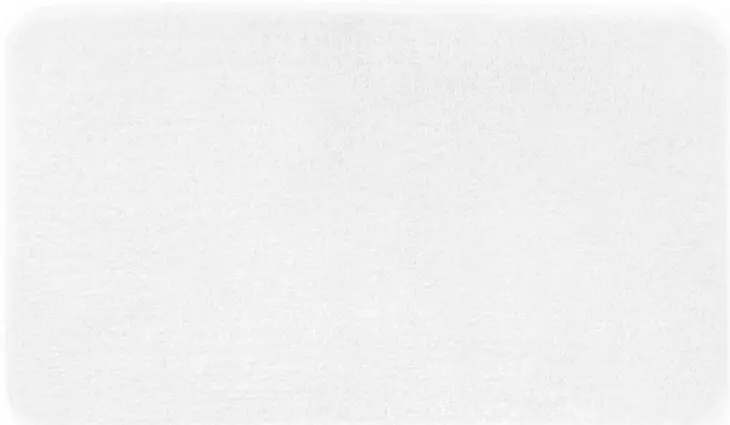 Badematte >MELANGE< in weiss, 100% Polyacryl ULTRASOFT - 120x70x2,7cm (LxBxH)