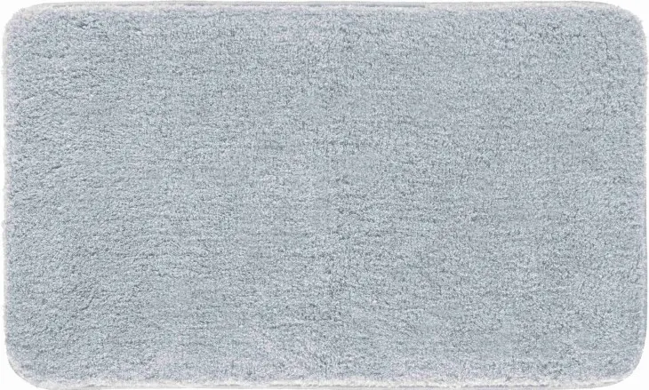 Badematte >MELANGE< in silber, 100% Polyacryl ULTRASOFT - 140x80x2,7cm (LxBxH)