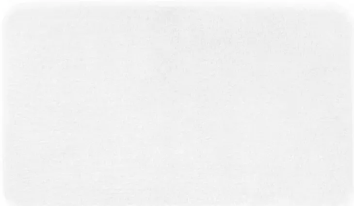 Badematte >MELANGE< in weiss, 100% Polyacryl ULTRASOFT - 140x80x2,7cm (LxBxH)
