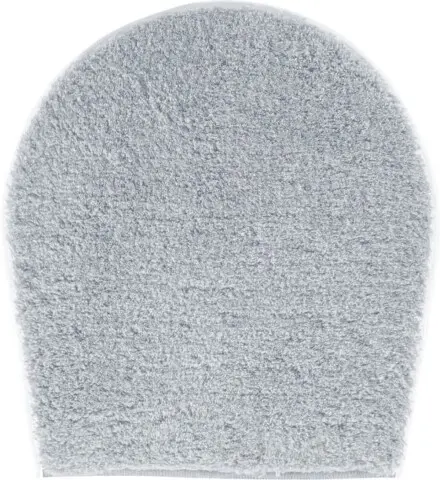 Badematte >MELANGE< in silber, 100% Polyacryl ULTRASOFT - 50x47x2,7cm (LxBxH)
