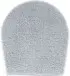 Badematte >MELANGE< in silber, 100% Polyacryl ULTRASOFT - 50x47x2,7cm (LxBxH)