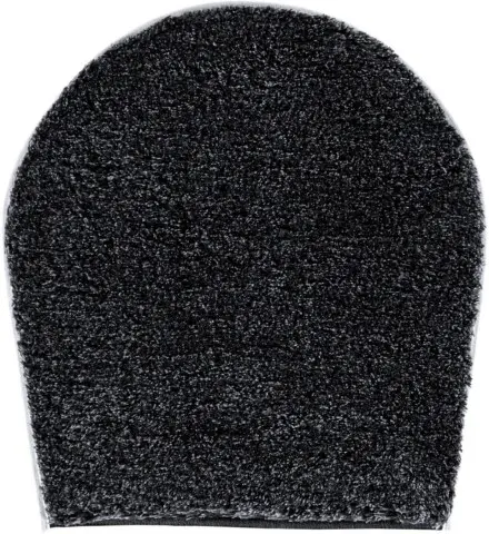 Badematte >MELANGE< in anthrazit, 100% Polyacryl ULTRASOFT - 50x47x2,7cm (LxBxH)