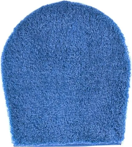 Badematte >MELANGE< in jeansblau, 100% Polyacryl ULTRASOFT - 50x47x2,7cm (LxBxH)