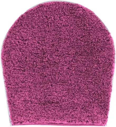 Badematte >MELANGE< in beere, 100% Polyacryl ULTRASOFT - 50x47x2,7cm (LxBxH)