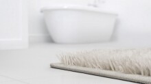 Badematte >LEVANA< in natur, 100% Polyacryl SUPERSOFT - 60x50x1,8cm (LxBxH)