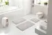 Badematte >LEVANA< in beige, 100% Polyacryl SUPERSOFT - 120x70x1,8cm (LxBxH)