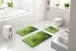 Badematte >LUSIA< in green, 100% Polyacryl SUPERSOFT - 60x50x1,8cm (LxBxH)