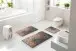 Badematte >LUSIA< in taupe, 100% Polyacryl SUPERSOFT - 60x50x1,8cm (LxBxH)