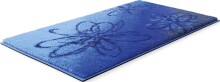 Badematte >LUSIA< in blue, 100% Polyacryl SUPERSOFT - 100x60x1,8cm (LxBxH)