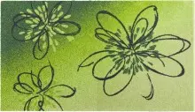 Badematte >LUSIA< in green, 100% Polyacryl...