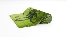 Badematte >LUSIA< in green, 100% Polyacryl SUPERSOFT - 100x60x1,8cm (LxBxH)