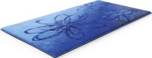 Badematte >LUSIA< in blue, 100% Polyacryl SUPERSOFT - 120x70x1,8cm (LxBxH)