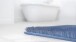 Badematte >LUSIA< in blue, 100% Polyacryl SUPERSOFT - 120x70x1,8cm (LxBxH)