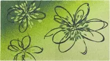 Badematte >LUSIA< in green, 100% Polyacryl...