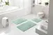 Badematte >MOLENA< in salbei, 100% Polyester MAGICSOFT - 100x60x2,8cm (LxBxH)