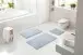 Badematte >MOLENA< in grau, 100% Polyester MAGICSOFT - 120x70x2,8cm (LxBxH)