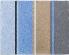 Badematte >SUMMERTIME< in blau, 100% Polyacryl...
