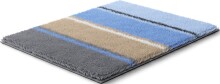 Badematte >SUMMERTIME< in blau, 100% Polyacryl SUPERSOFT - 60x50x1,8cm (LxBxH)