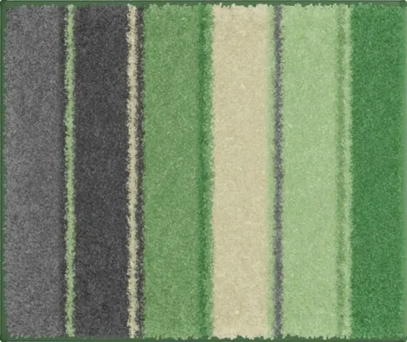 Badematte >SUMMERTIME< in grün, 100% Polyacryl SUPERSOFT - 60x50x2cm (LxBxH)