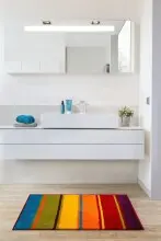 Badematte >SUMMERTIME< in multicolor, 100% Polyacryl SUPERSOFT - 90x60x2 (LxBxH)