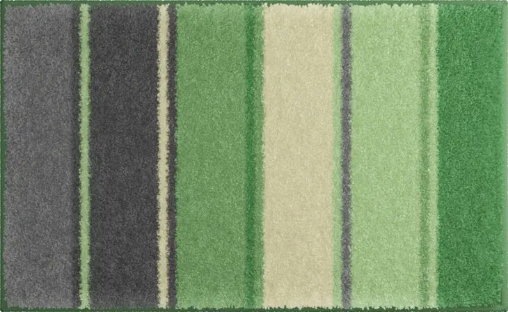 Badematte >SUMMERTIME< in grün, 100% Polyacryl SUPERSOFT - 90x60x2cm (LxBxH)