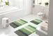 Badematte >SUMMERTIME< in grün, 100% Polyacryl SUPERSOFT - 90x60x2cm (LxBxH)