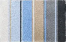 Badematte >SUMMERTIME< in blau, 100% Polyacryl...