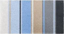 Badematte >SUMMERTIME< in blau, 100% Polyacryl...