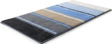 Badematte >SUMMERTIME< in blau, 100% Polyacryl SUPERSOFT - 115x65x1,8cm (LxBxH)