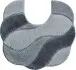 Badematte >CARMEN< in grau, 100% Polyacryl ULTRASOFT - 50x55x2,4cm (LxBxH)