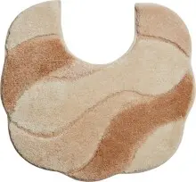 Badematte >CARMEN< in beige, 100% Polyacryl...