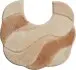 Badematte >CARMEN< in beige, 100% Polyacryl ULTRASOFT - 55x50x2,4cm (LxBxH)