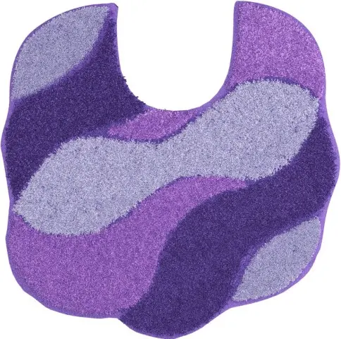 Badematte >CARMEN< in flieder, 100% Polyacryl ULTRASOFT - 55x50x2,4cm (LxBxH)