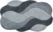 Badematte >CARMEN< in grau, 100% Polyacryl ULTRASOFT - 100x60x2,4cm (LxBxH)