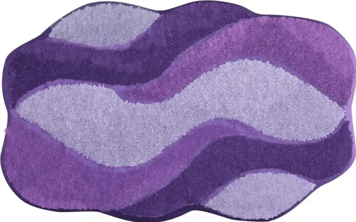 Badematte >CARMEN< in flieder, 100% Polyacryl ULTRASOFT - 100x60x2,4cm (LxBxH)