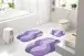 Badematte >CARMEN< in flieder, 100% Polyacryl ULTRASOFT - 100x60x2,4cm (LxBxH)