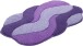 Badematte >CARMEN< in flieder, 100% Polyacryl ULTRASOFT - 100x60x2,4cm (LxBxH)