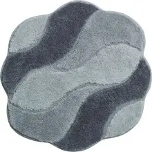 Badematte >CARMEN< in grau, 100% Polyacryl...
